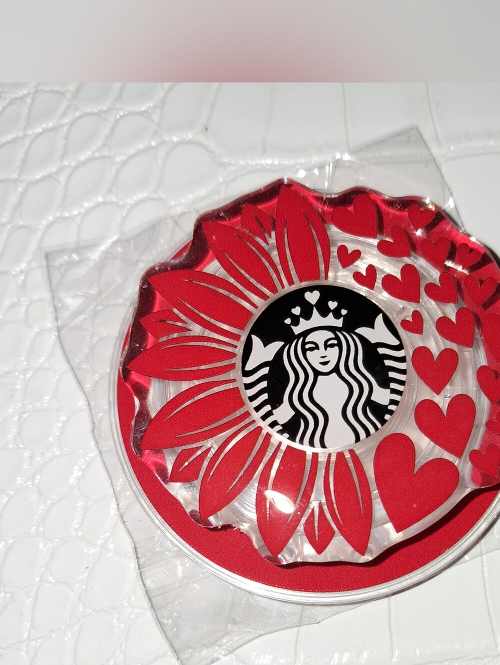 New! Starbucks Acrylic Cell Phone Pop Socket